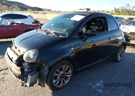 2014 Fiat 500C Gq Edition z USA, uszkodzony, nr VIN 3C3CFFJH4ET190256